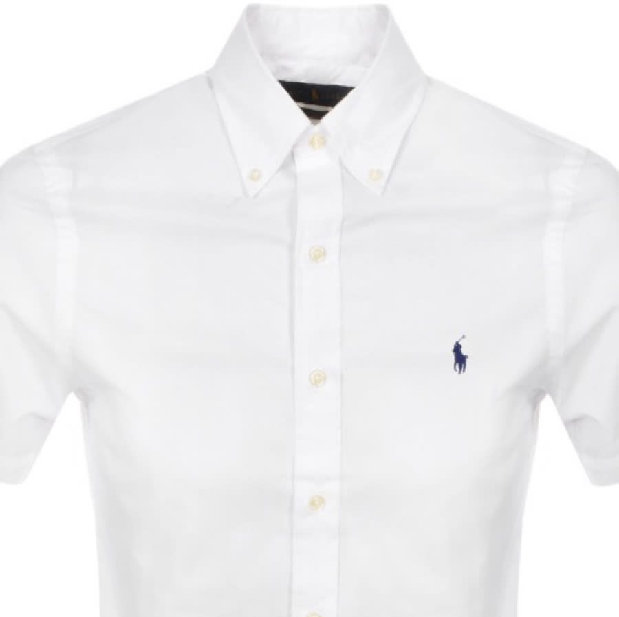 Alternative Image for ProductRalph Lauren Custom Fit Short Sleeve Shirt White2